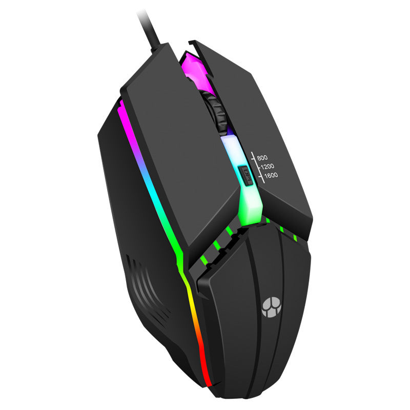 Transform Your Gaming Experience with the Wired Mouse USB Glowing Computer Competitive Game